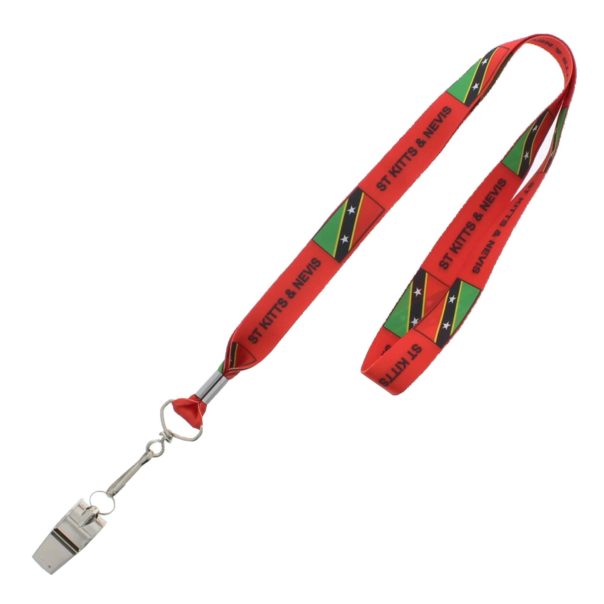 Zac's Alter Ego Metal Whistle on St. Kitts & Nevis Lanyard