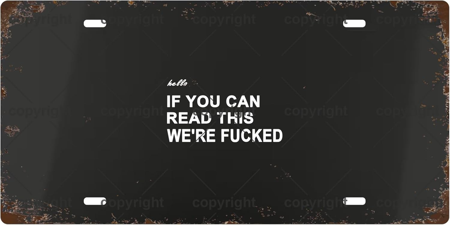 LEER Letrero de metal vintage para bar, cafetería, garaje, cueva, habitación, pared, baño, granja, jardín, porche, decoración de patio, 12 x 6