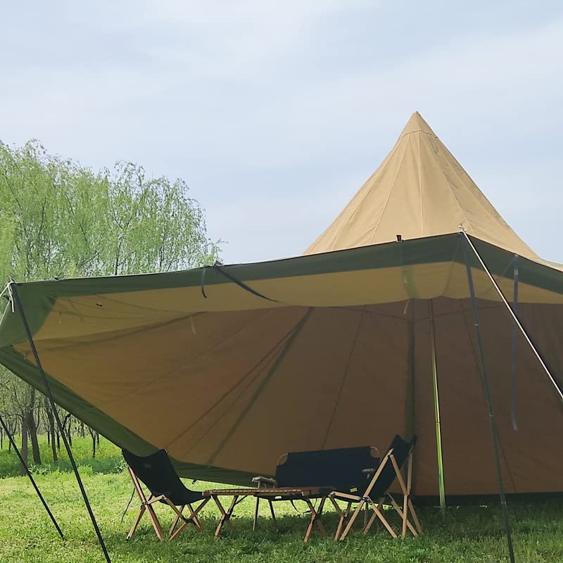 Carpa tipi impermeable para 8 personas 4 estaciones 600x600x350cm miniatura 4