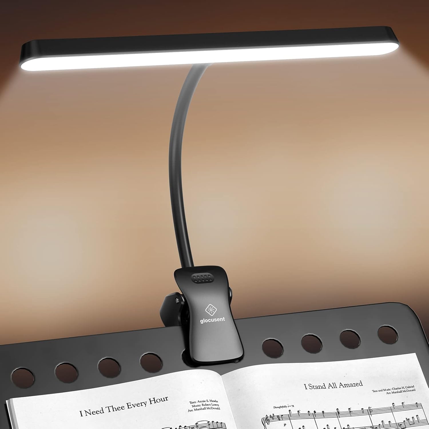 Glocusent 57 LED Super Bright Music Stand Light