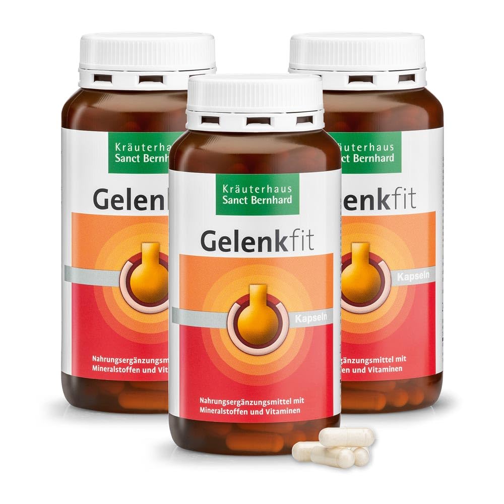 Sanct Bernhard Gelenkfit Kapseln, Kurpackung 720 Kapseln | mit Glucosamin, mit Chondroitin