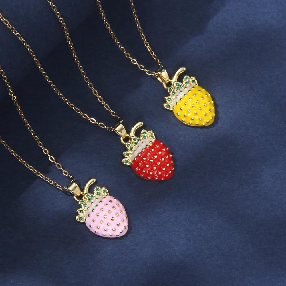 アクセサリー MOMENTEL Lingerie strawberry necklace MOMENTEL Lingerie strawberry necklace