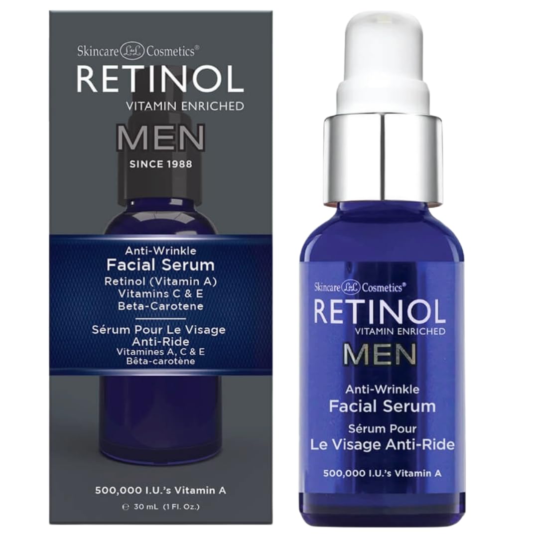 Skincare Retinol Mens Anti-Wrinkle Facial Serum 1oz