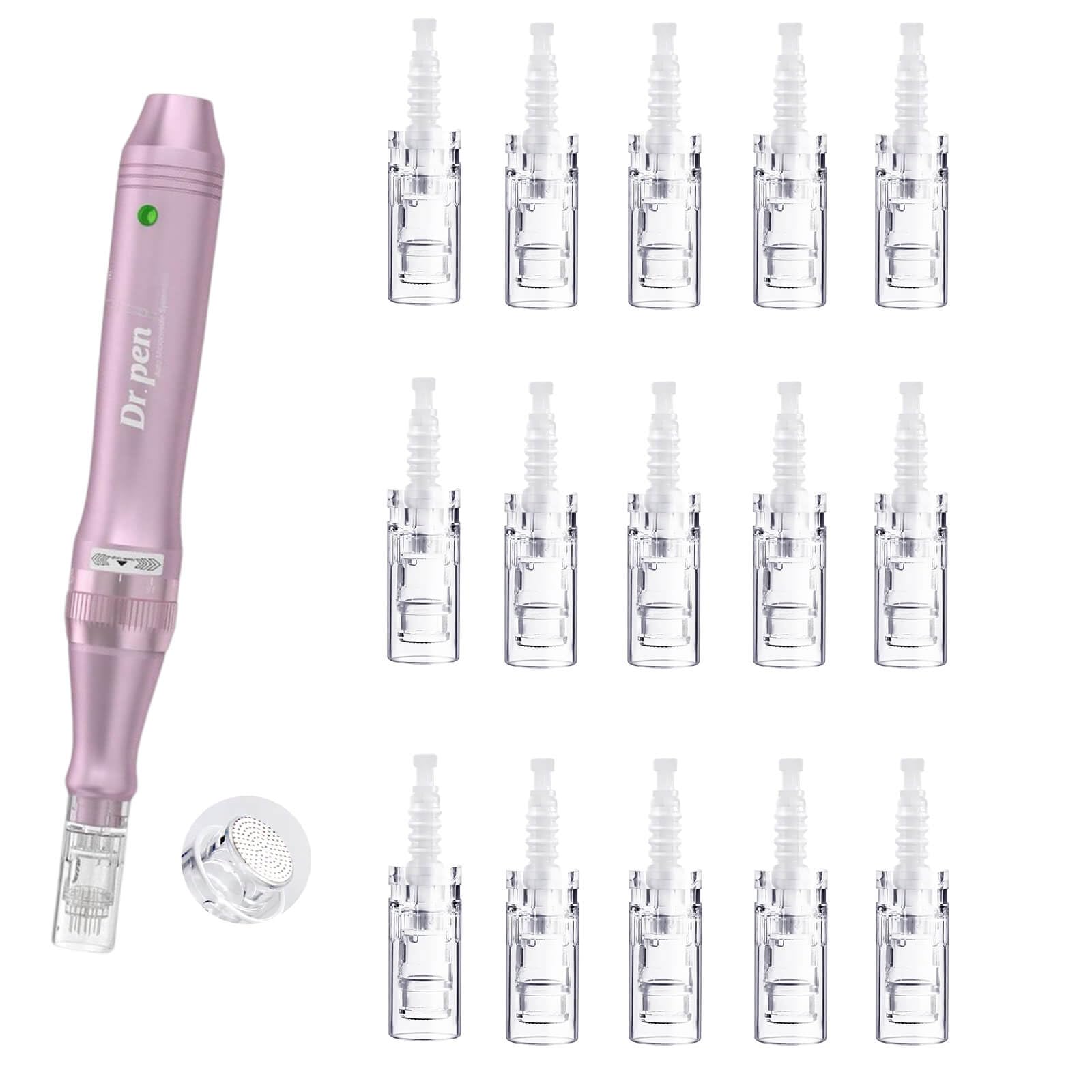 Nano R Cartucce di ricambio per Dr. Pen M5 M7 N2 E30 – Monouso Nano Beauty Tips, cartucce igieniche usa e getta per contatto delicato e uniforme, compatibili con Dr. Pen M5 M7 N2 E30 (15 pezzi)
