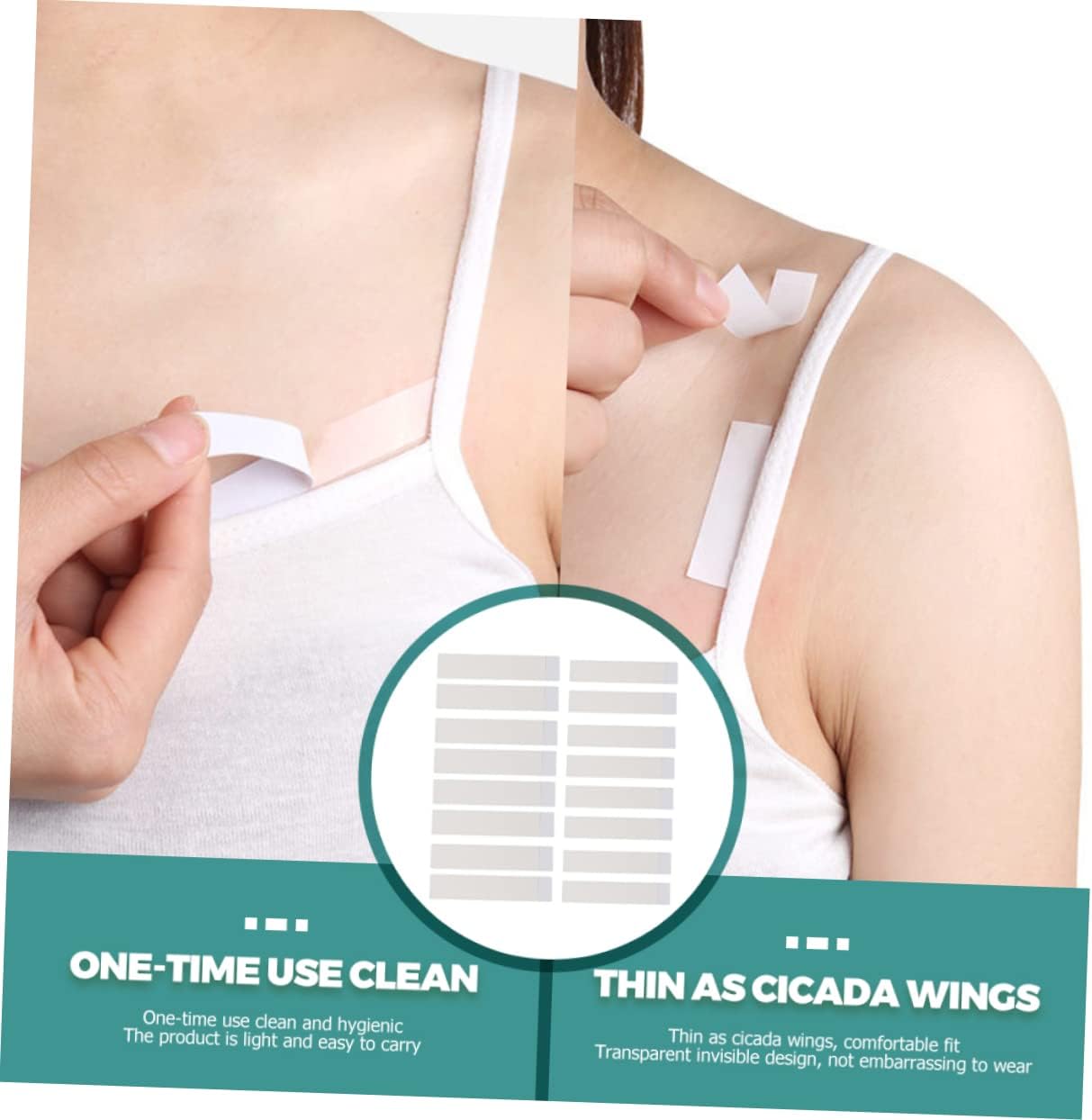 Anti-light Stickers Double Body Tape Women Bra Tape Clothes Reusable Sided Clear Tape Invisible Tape Bra