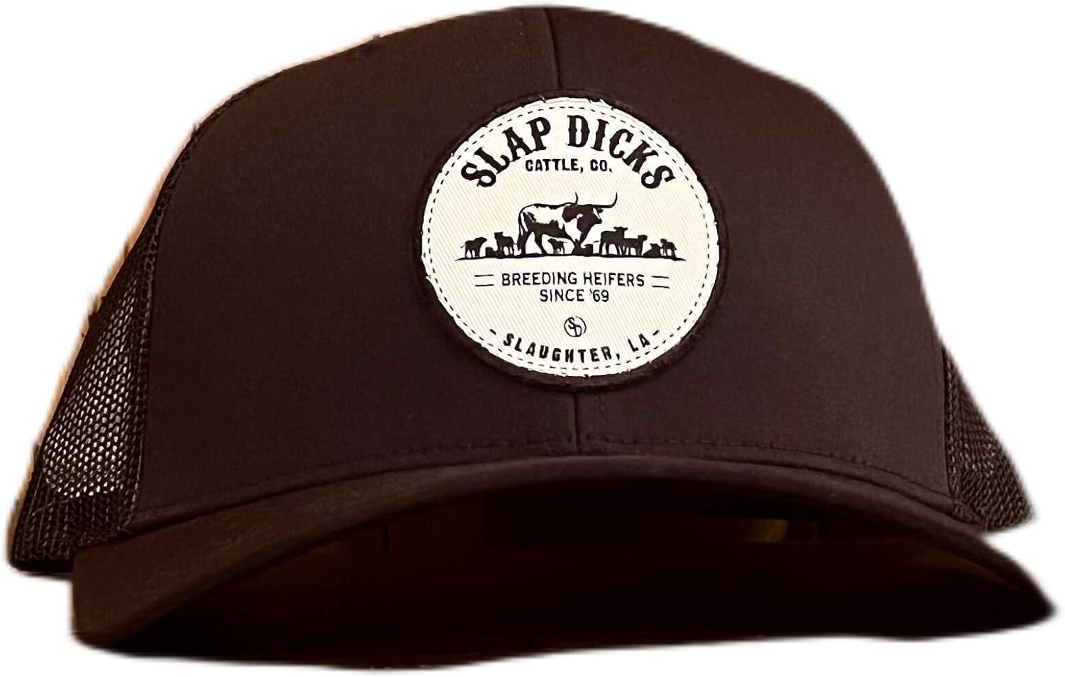 Breeding Heifers Since '69 Patch Hat (US, Alpha, One Size, One Size, Black/White Patch)