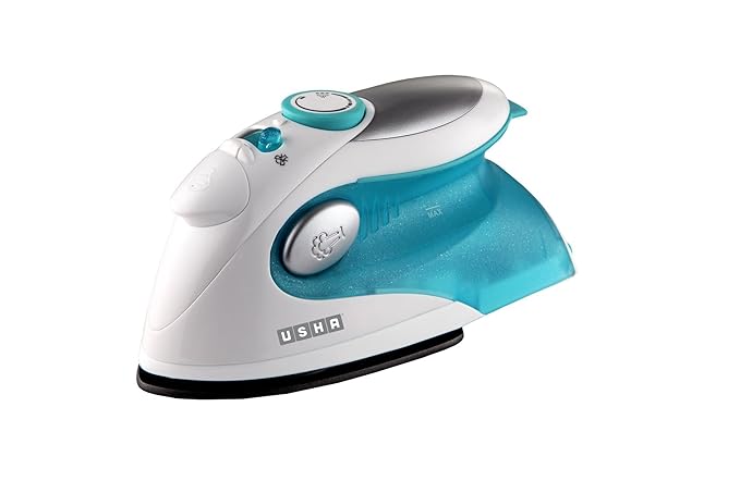 Usha Techne 500 1000-Watt Steam Iron (White and Blue)