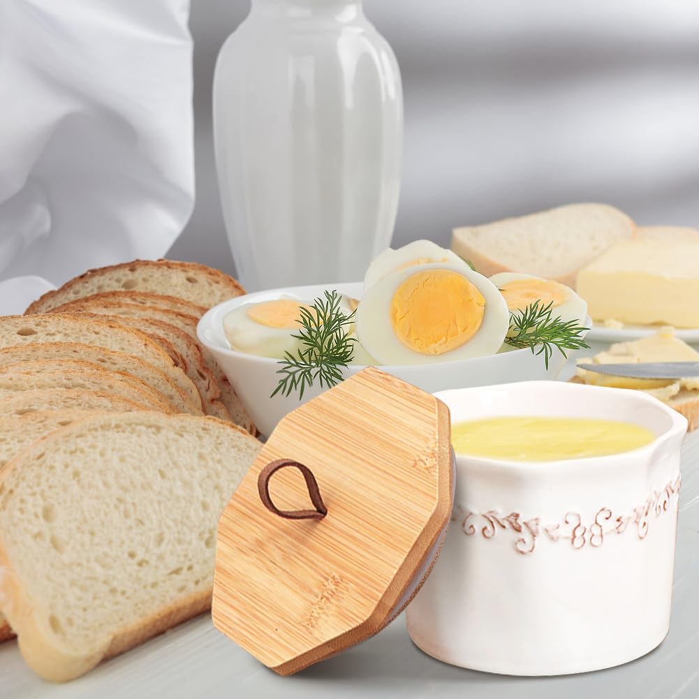 Französische Butterdose Aus Keramik – Buttertopf Mit Wasserlinie – Streichzarte Butter Immer Griffbereit