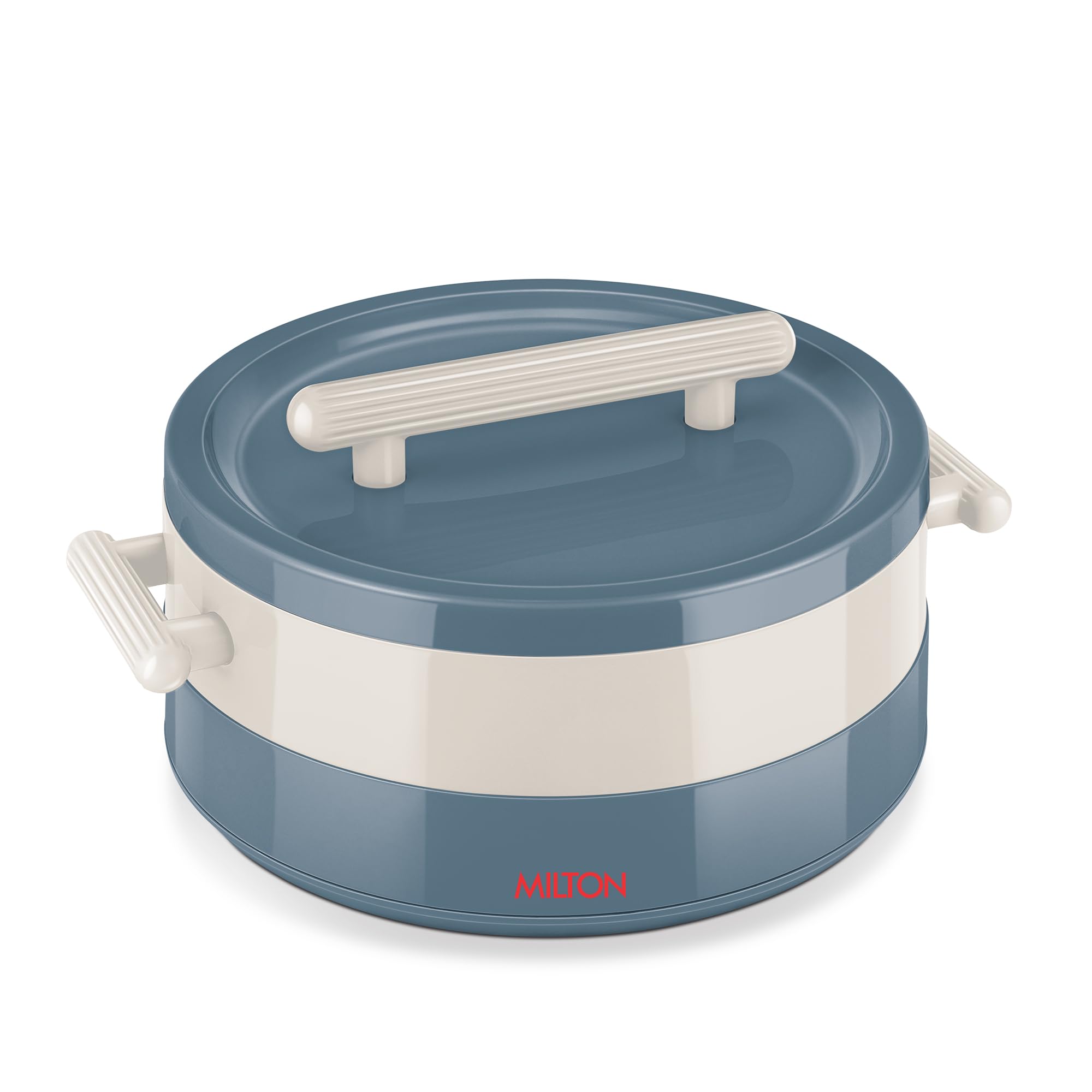 MILTON Valenza 1500 Insulated Inner Stainless Steel Casserole for Roti, 1250ml | Hot Box for Kitchen | Keeps Food Hot & Fresh | BPA-Free, Durable & Easy to Carry | Hot Pot with Lid for Home,Blue Stone-image-4