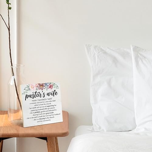 Miniatura 6 de Regalos de agradecimiento a la esposa del pastor, regalo cristiano para mujeres, definición de esposa del pastor, letrero religioso de madera,