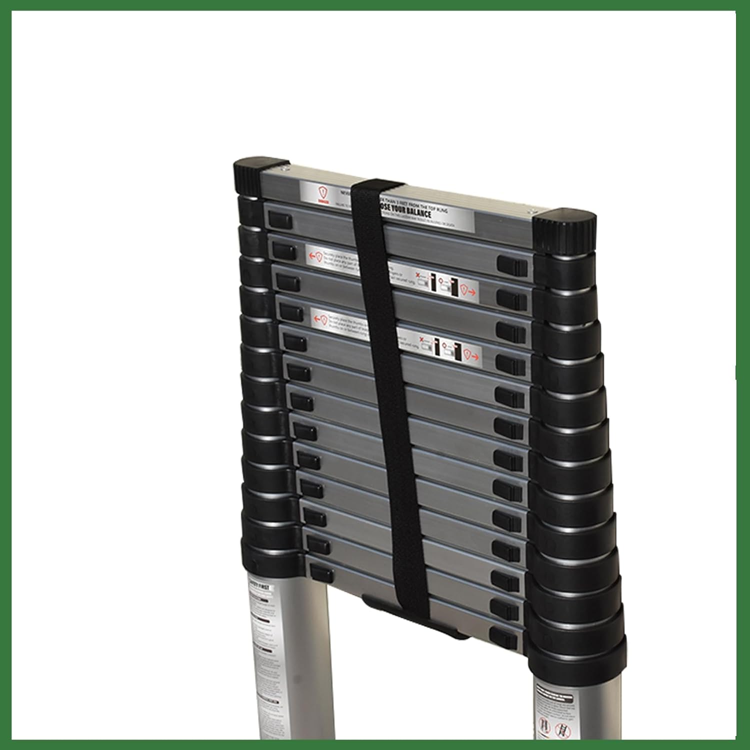 14.5 Ft Telescoping Extension Ladder Folding Telescopic Aluminum Ladders Collapsible Lightweight for Home and Outdoor Work