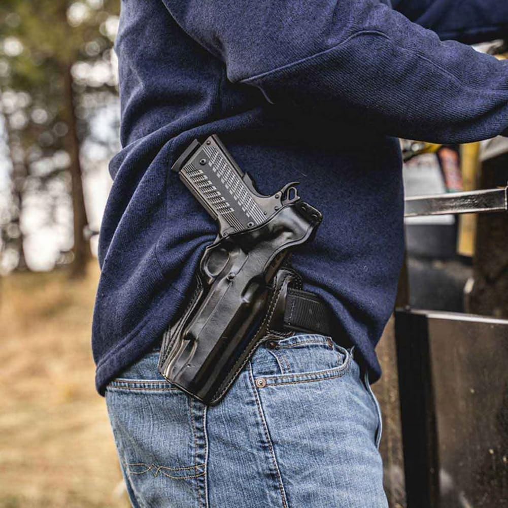 Galco Fletch High Ride Belt Holster Compatible with Sig Sauer P365 (STD & SAS), P365 .380, P365 w/wo red dot, P365X, P365X RomeoZero - Premium Steerhide, Fits Belts up to 1 3/4", Right Hand