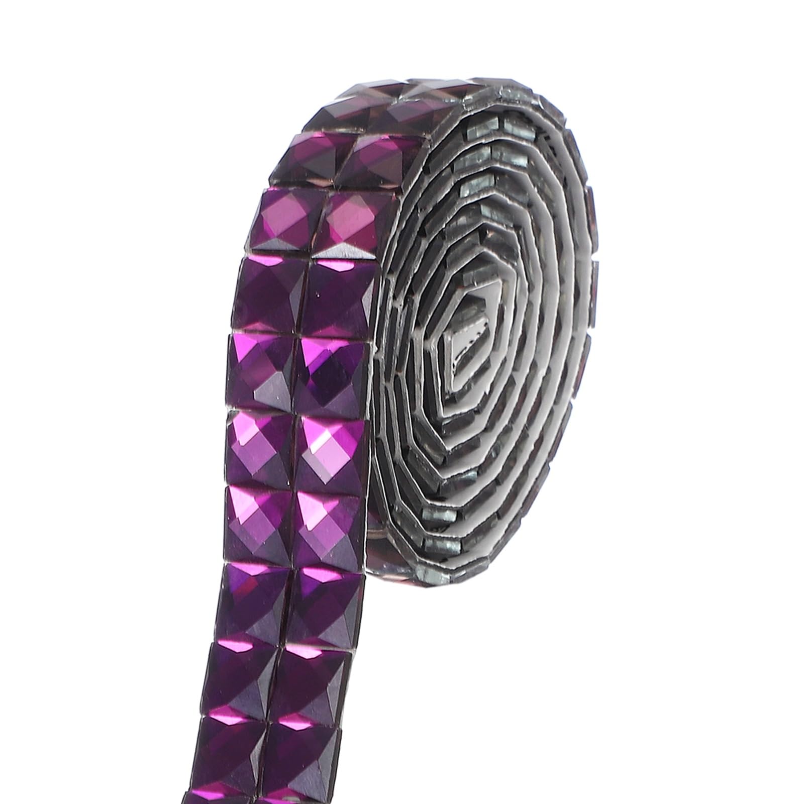 Ruban de strass autocollant violet pour loisirs creatifs bricolage et anniversaire