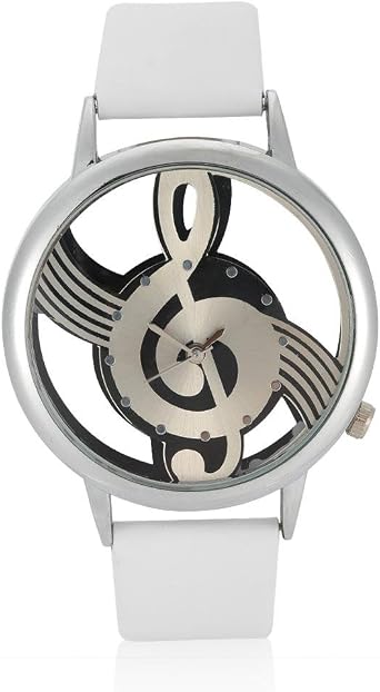 Dilwe Orologio Unisex per Amanti della Gioielleria, Orologi al Quarzo  Analogici Coppia Orologio Rotondo Cinturino in Cava con Cinturino in Pelle  con Cinturino in Metallo(Bianco) : Amazon.it: Orologi