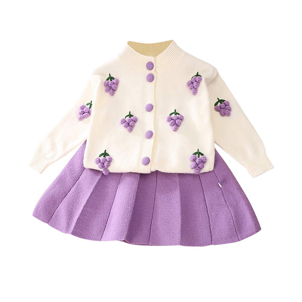 Vestido de princesa con tutu para ninos comodo de dos piezas morado 5