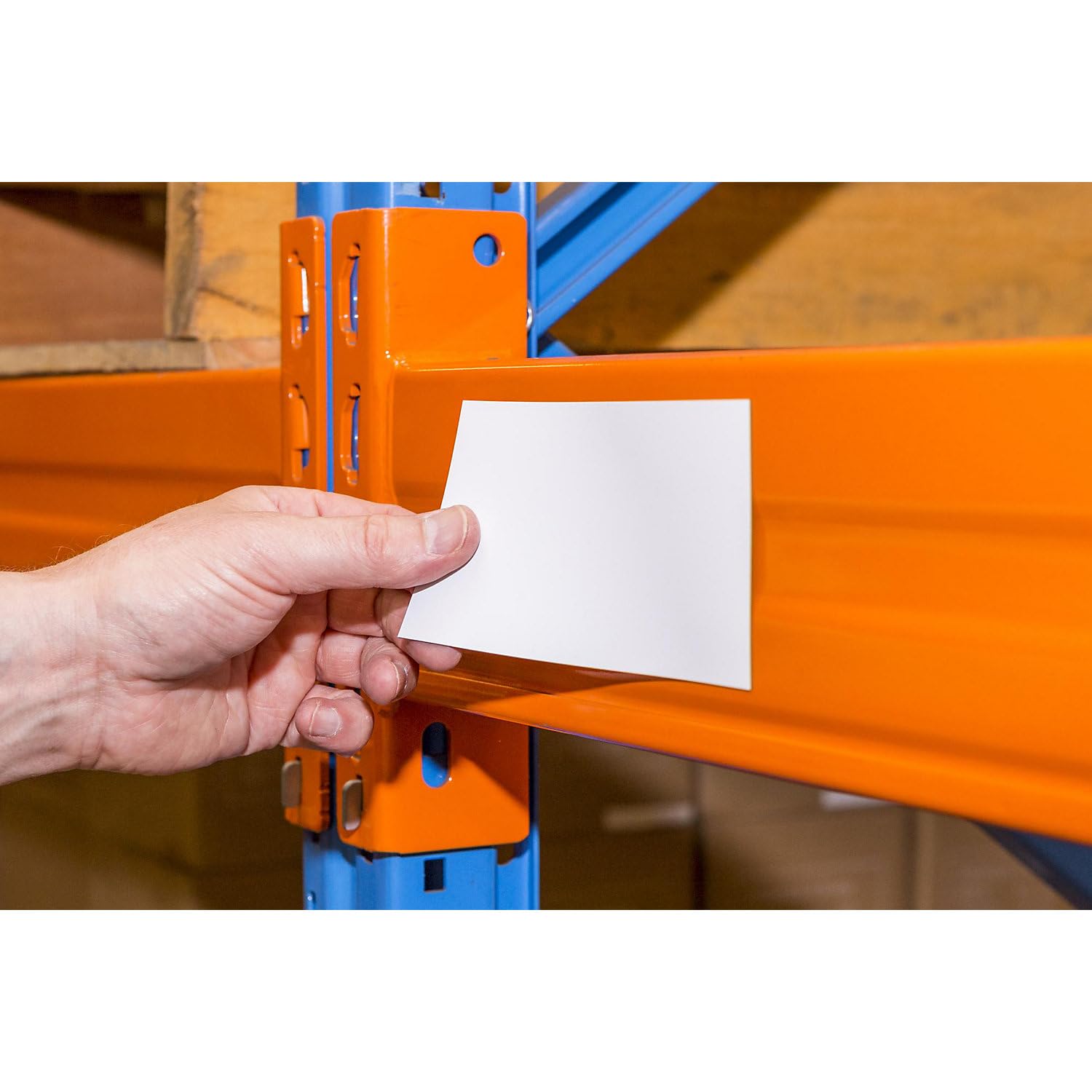 kaiserkraft | Magnet-Lagerschilder | Weiß | HxB 50 x 150 mm | VE 100 Stk