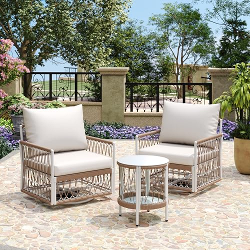 Christopher Knight Home Janna 3-Piece Bohemian Outdoor Patio Furniture Set,