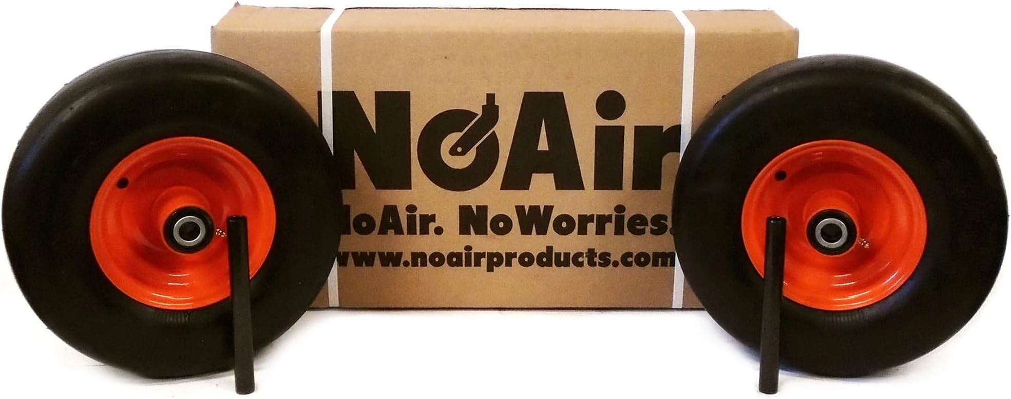 NoAir® (2) Flat Free Tire Assemblies 13x6.50-6 Fits Bad Boy Maverick Outlaw 022-1050-00