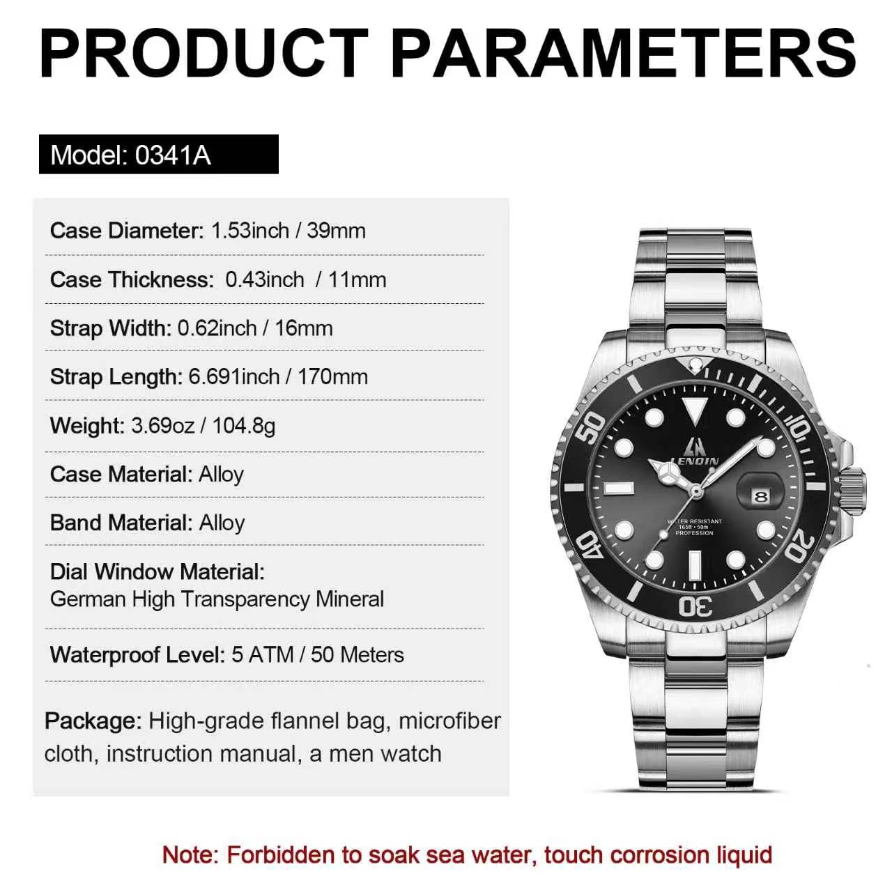 LN LENQIN Reloj Hombre Relojes de Acero Inoxidable para Hombres Reloj de Cuarzo Analógico Resistente Al Agua Relojes de Pulsera para Hombres con Fecha Relojes Casuales de Moda Luminosos