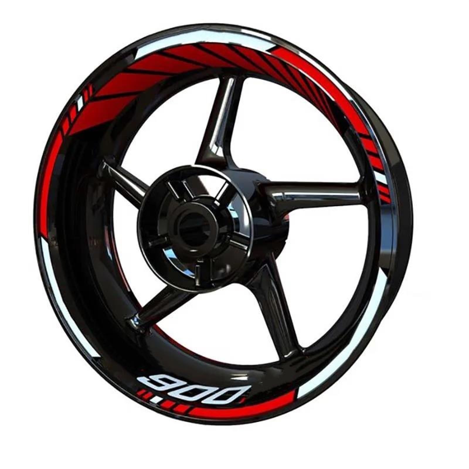Reflektierender, Langlebiger Motorrad-Felgenaufkleber Für Vorder- Und Hinterradfelge, Wasserdichtes Aufkleberstreifenband Für BMW F900r(Style 7)