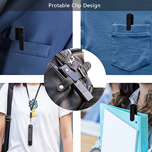 Image of Hidden Camera Mini Body Camera HD 1080P Portable Cop Pocket Cam with Video Recorder Nanny Camera for Home Security, No WiFi Needed Indoor /Outdoor Security Guard Surveillance Camera Equipment