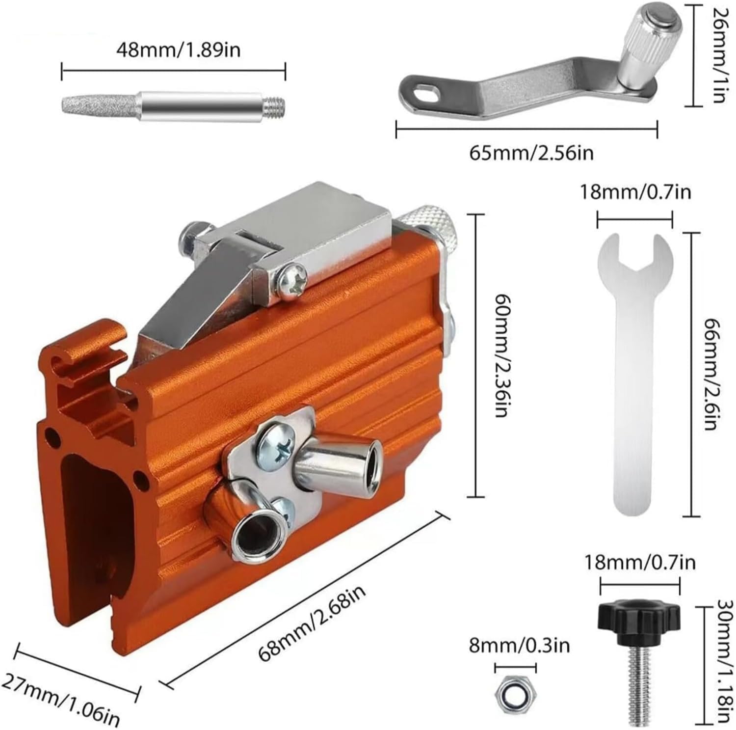 Profisaw - Afilador de cadena de motosierra, afilador de precisión universal para todas las motosierras, guía de ángulo y acero inoxidable robusto, herramienta de afilado rápida y precisa