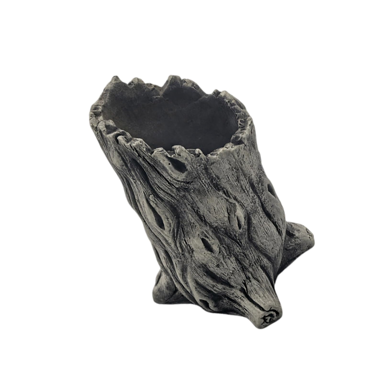 HDOYTXXM Artificial Driftwood Flower Pots Natural Bucket Rustics Stumps Planter Arrangement for Home Decors Bonsais Cement