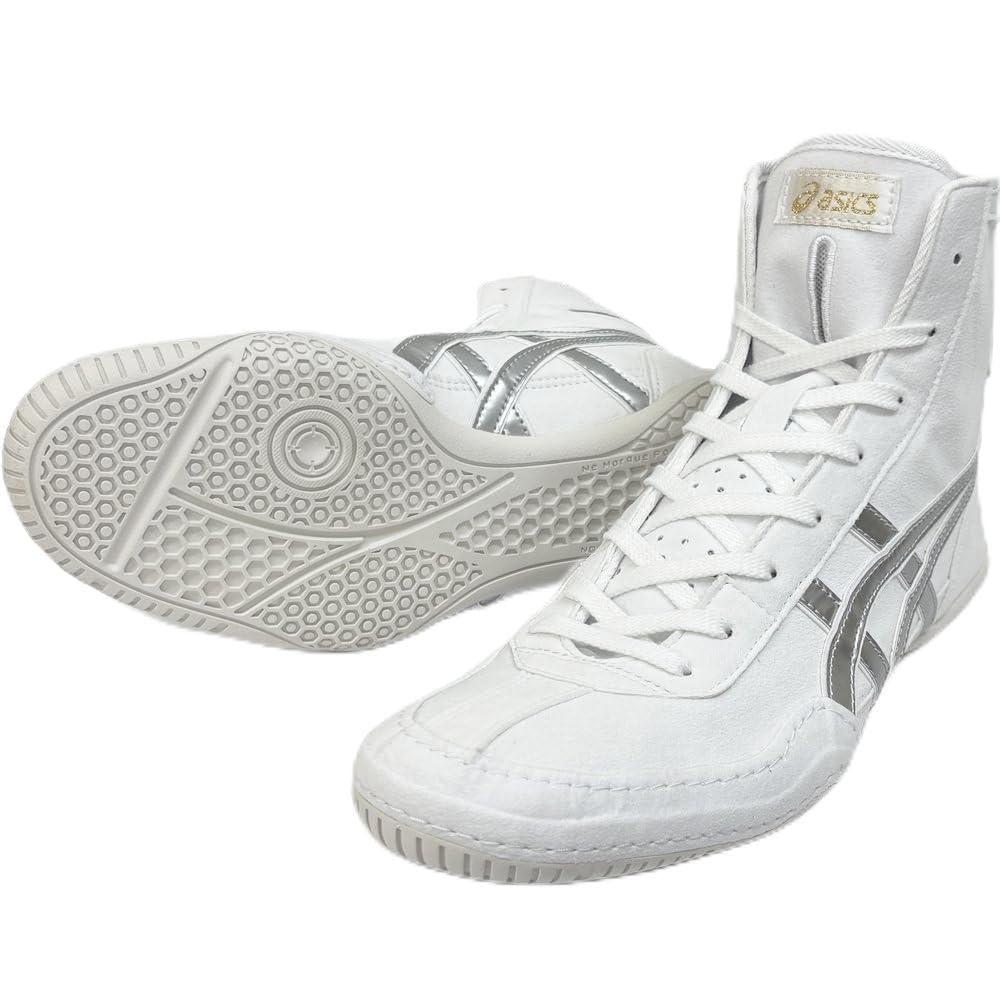 asics ボクシング/レスリングシューズ 白/銀 Amazon | 24.0cm アシックス ボクシングシューズ レスリングシューズ
