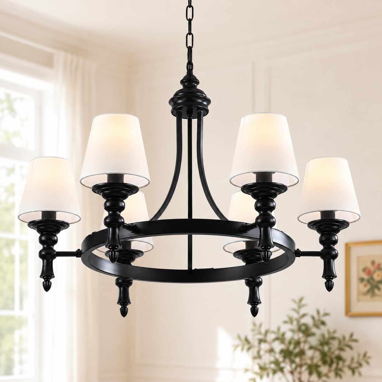 MRHYSWD 30 Fabric Shade Wagon Wheel