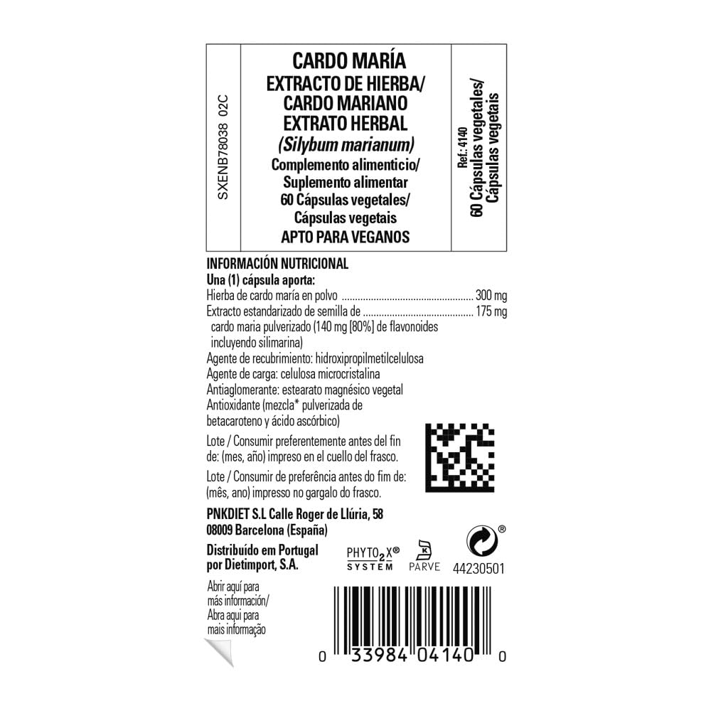 Solgar - Cardo Mariano - 60 Cápsulas Vegetales - Eliminar Toxinas - Detox Solgar