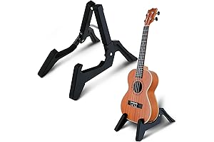EASTROCK Adjustable Folding Ukulele Stand, Concert and Tenor Size