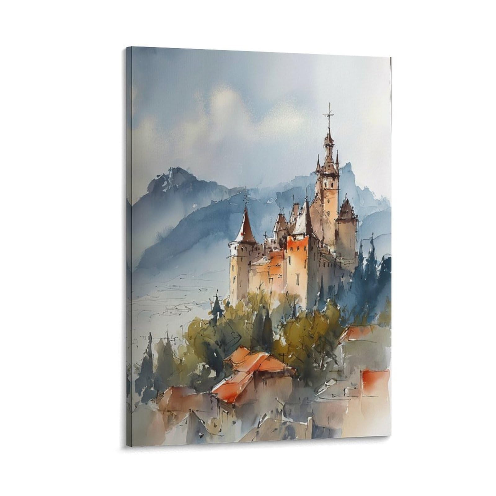 Nebraska 20x30inch(50x75cm) Vintage Travel Poster Watercolor Canvas Art