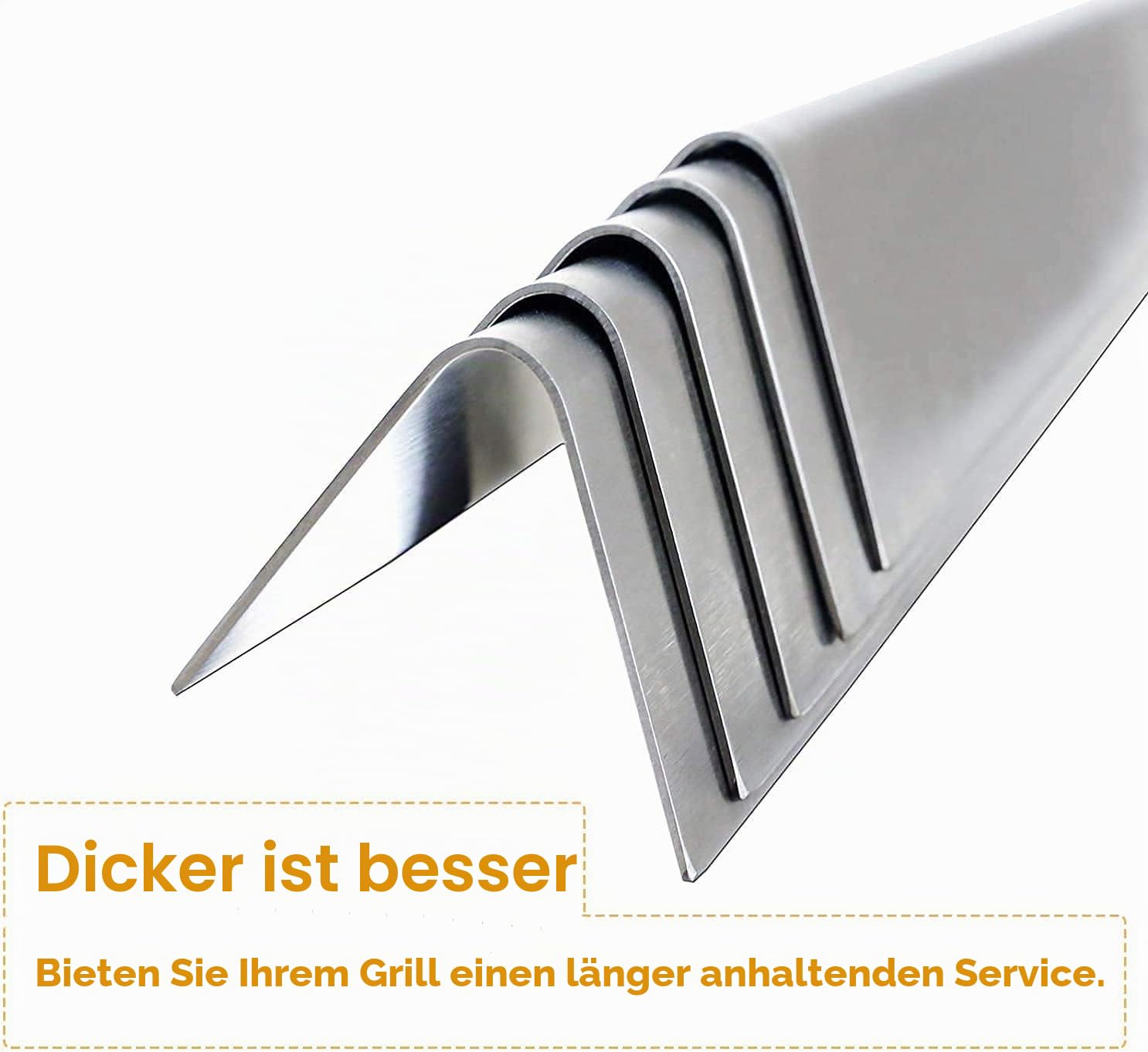 GFTIME 7537 Flavorizer Bar und 7508 Brenner für Weber Spirit E310/320 (2007-2012), mit Seitlichen Knöpfen, Edelstahl Ersatzteil Spirit 700/900