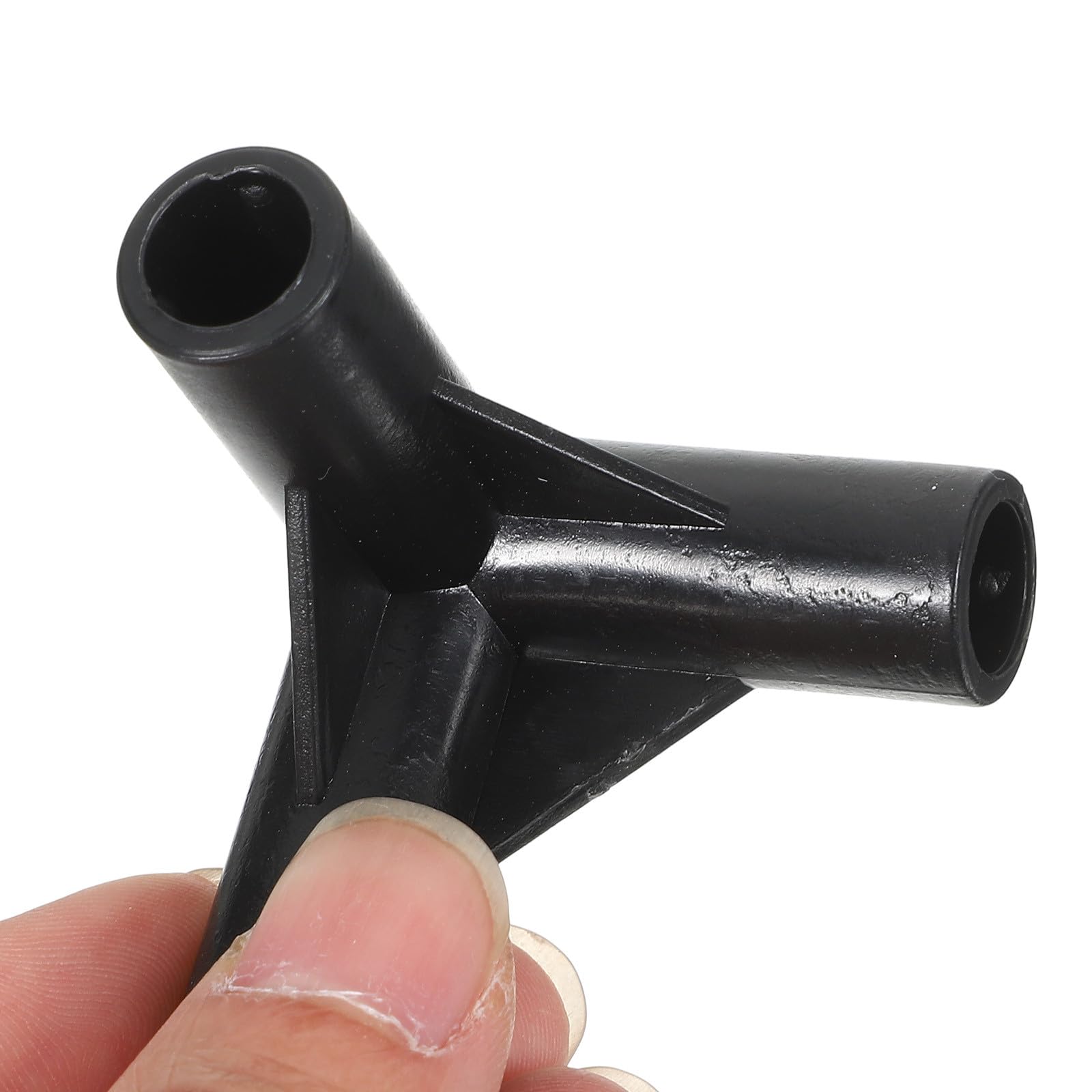 Veemoon 24 Pièces de Connecteurs de Poteaux de Tente en PE Noir, Petite Taille, Kit de Fixation pour Réparation et Installation de Canopée, Accessoires pour Auvent et Pergola, Usage