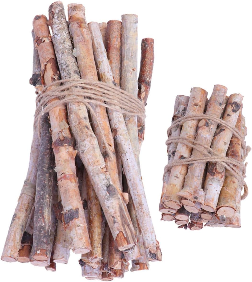 40pcs Birch Logs Dried Tree Branches Christmas Decorations for Home Table Centerpieces