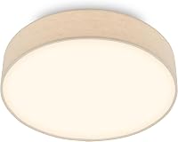 BRILONER LED stropné svietidlo s textilným tienidlom, teplé biele svetlo, 38x10,5 cm, béžová farba, osvetlenie do obývačky, spálne a kuchyne 1