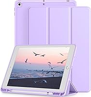Vista 18 de Mastten - Funda compatible con iPad de 9ª/8ª/7ª generación, para iPad de 10.2 pulgadas con soporte para lápiz, funda inteligente con soporte de TPU