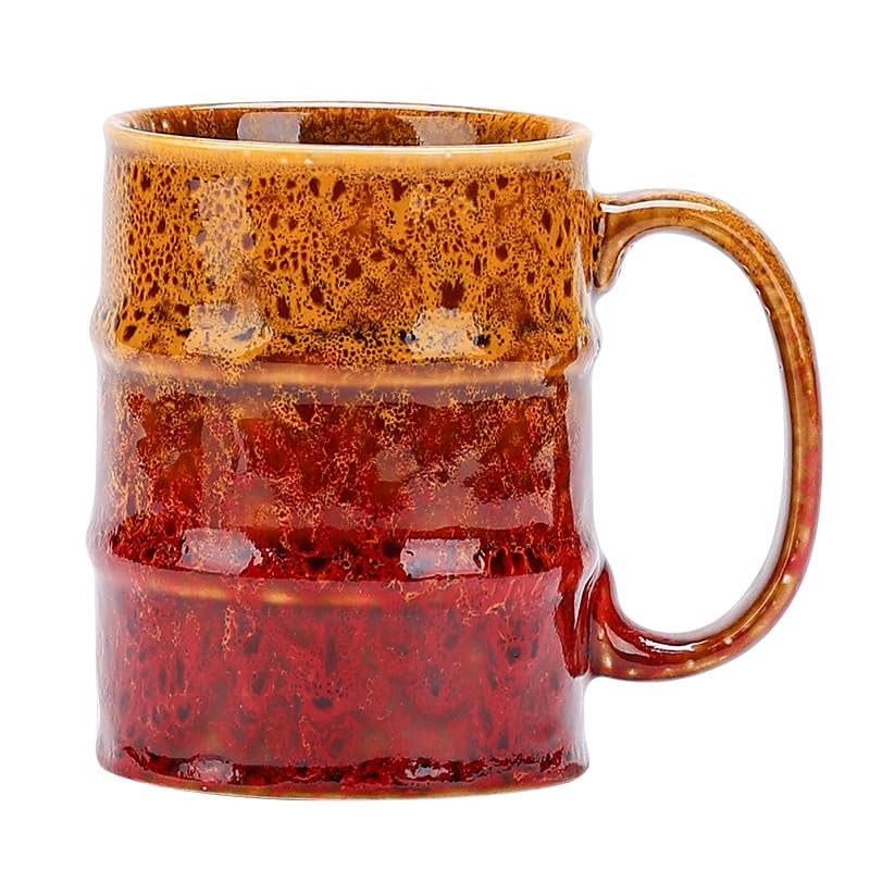 ZPPLD Large Coffee Mug,450ml Ceramics Coffee Cup,Earthenware Mugs,Stoneware Cup,Stoneware Coffees Mugs,Tea Mugs,Porcelain Mug,Cappuccino Cups,Capacity Cups for Office and Home, Gift and Present (8)