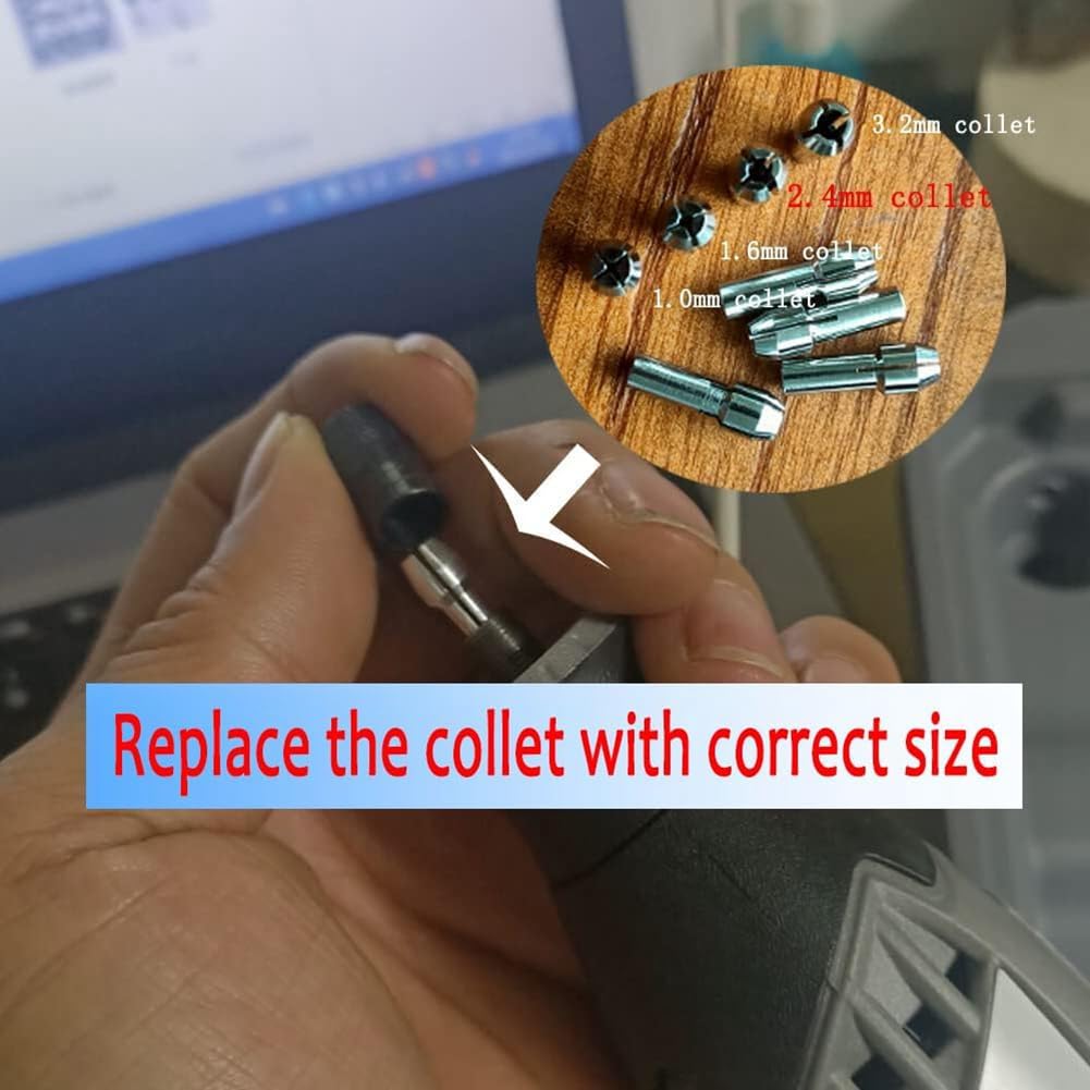 Gokoti 10 Pcs Jewelry Setting Burr - 3/32Inch Shank Stone Setting Burs Cylinder - Cone Shape Lapidary Making Tools - Image 2