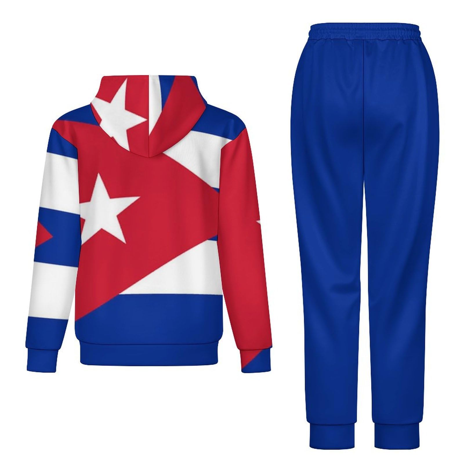 Tuta Da Donna Set Completo Da Salotto Set Da 2 Pezzi Tute Da Uomo Bandiera Della Repubblica Di Cuba Manica Lunga Abbigliamento Sportivo Tuta Casual Unisex Autunno Inverno