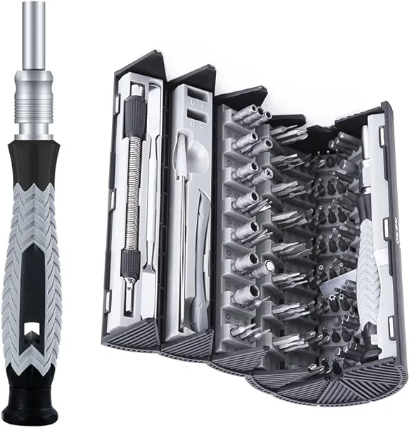 Mini Screwdriver Set, Deshine Precision Screwdriver with Universal 120 CR-V Batch Heads, Screwdriver Set with Case for Laptops,Phones,Game Console,Cameras,Watch