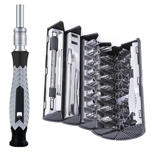 Mini Screwdriver Set, Deshine Precision Screwdriver with Universal 120 CR-V Batch Heads, Screwdriver Set with Case for Laptops,Phones,Game Console,Cameras,Watch