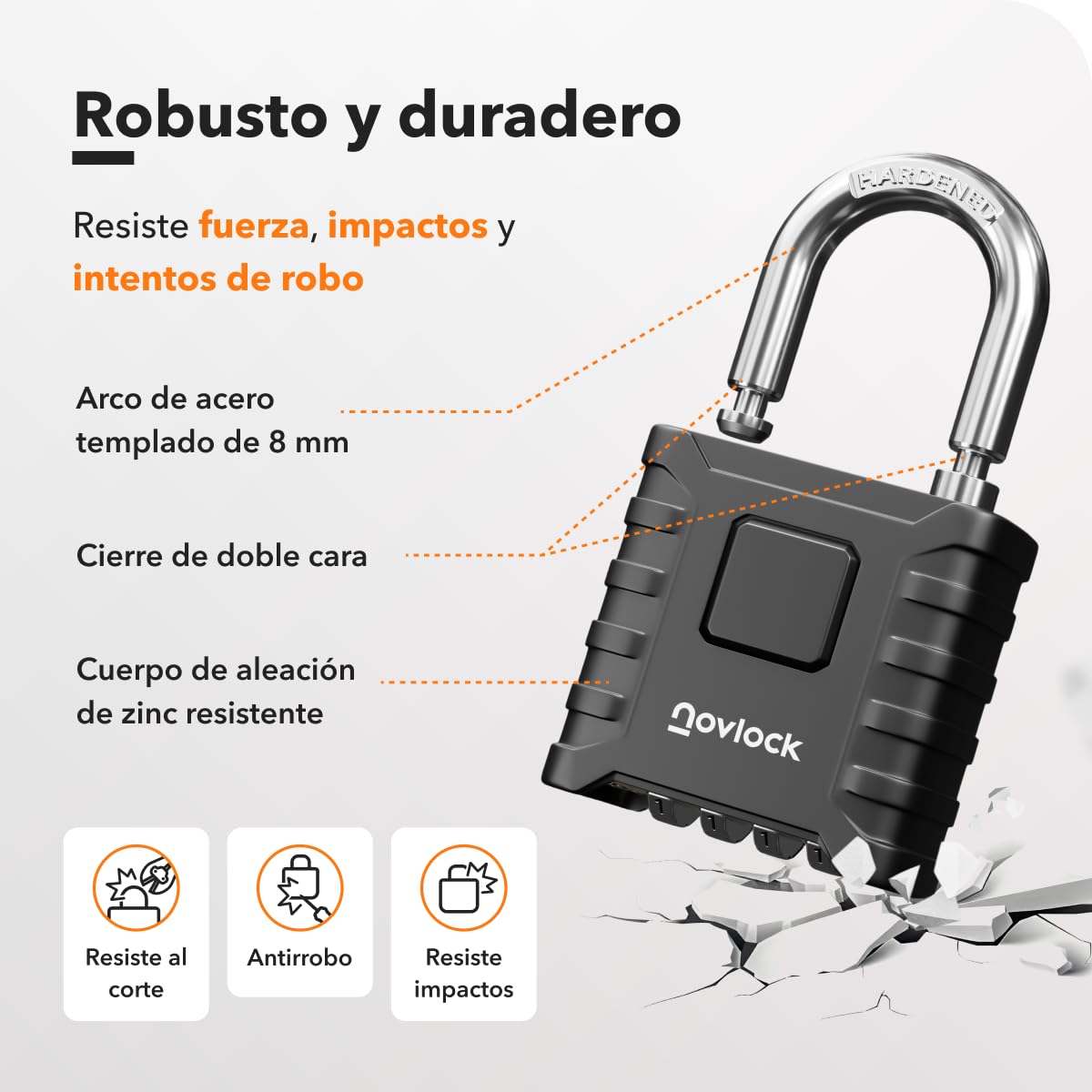 Candados de combinación – resistentes a la intemperie, grande y robustos – para exteriores : portones, vallas, cobertizos, garajes, trasteror, puertas, armoires, taquillas – pack de 1, negro