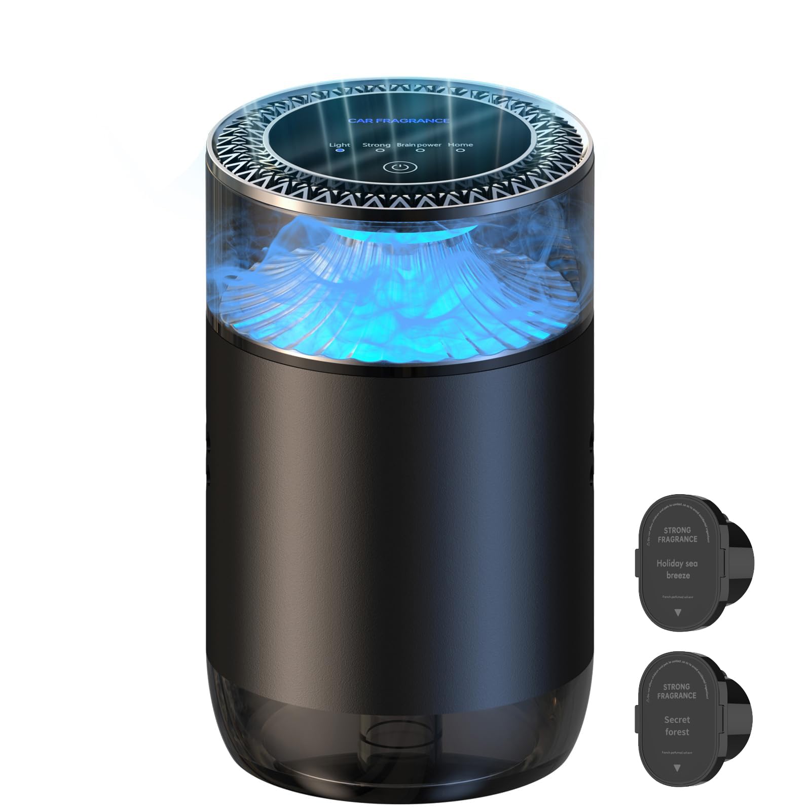 Deodorante per auto, diffusore intelligente per auto, diffusore di aria on/off automatico con tre modalità regolabili, luce di sincronizzazione musicale RGB, per uomini, padri, mariti