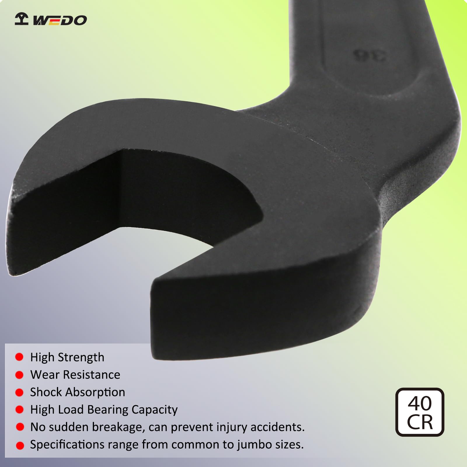 WEDO Chiave per bombola da angolato,Chiave Inglese Aperta,60mm,lunghezza 315mm,chiave a bottiglia,40CRV,rana morta una volta sola,alta resistenza,resistenza all'usura