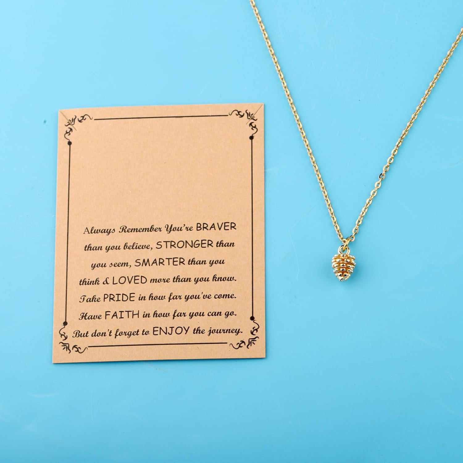 BNQL Pinecone Necklace Pine Nuts Necklace Charm Pinecone Nut Plant Specimen Pendants Necklace For Women Jewelry Accessories - Image 5