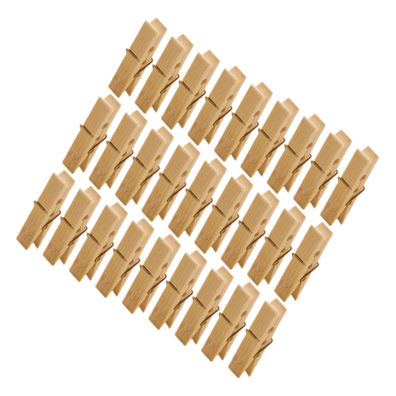 100 Mollette Di Legno Multifunzionali Mollette Per Vestiti Antivento Clip Di Sicurezza Adatte Per Morsetti Per Coperte E Trapunte