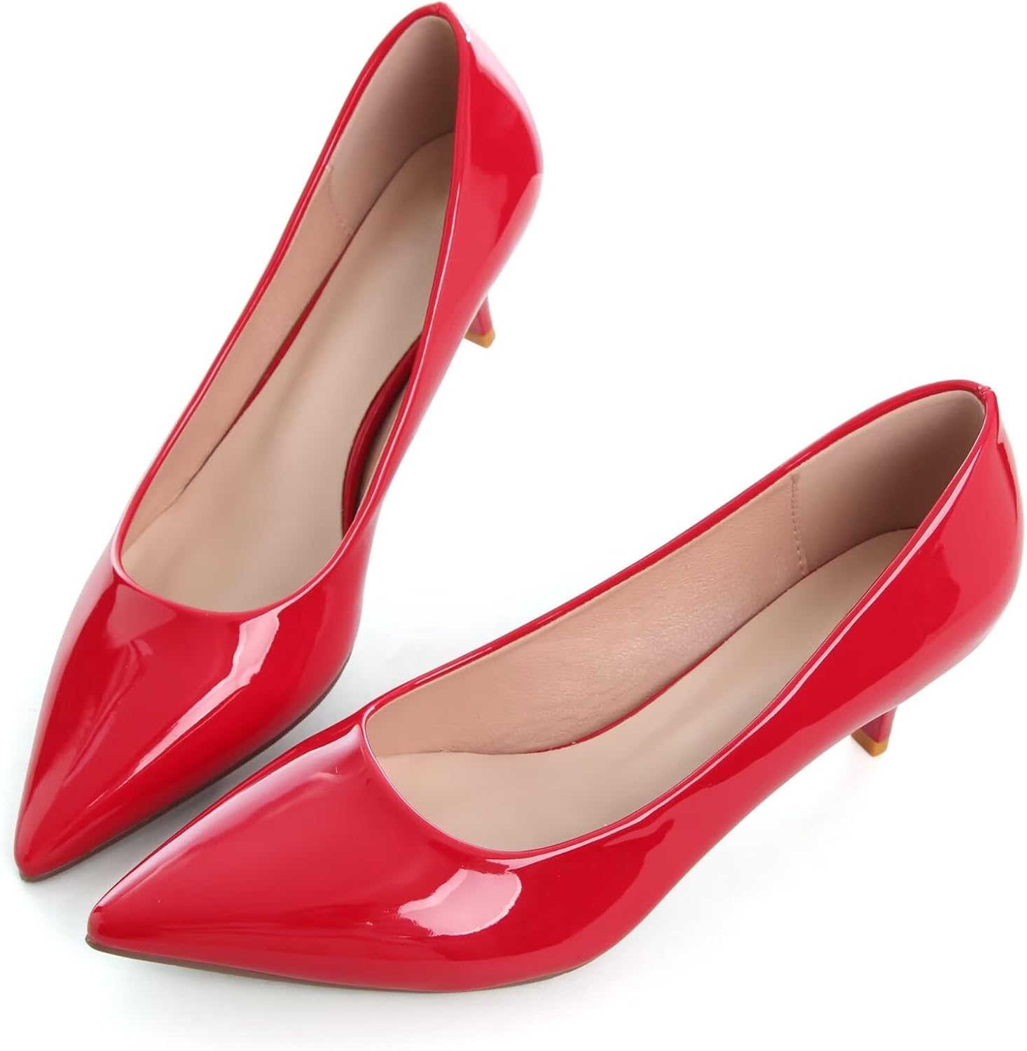 Stunner Women's Classic Fashion Pointed Toe Low Heel Dress Pumps Shoes - Image 5