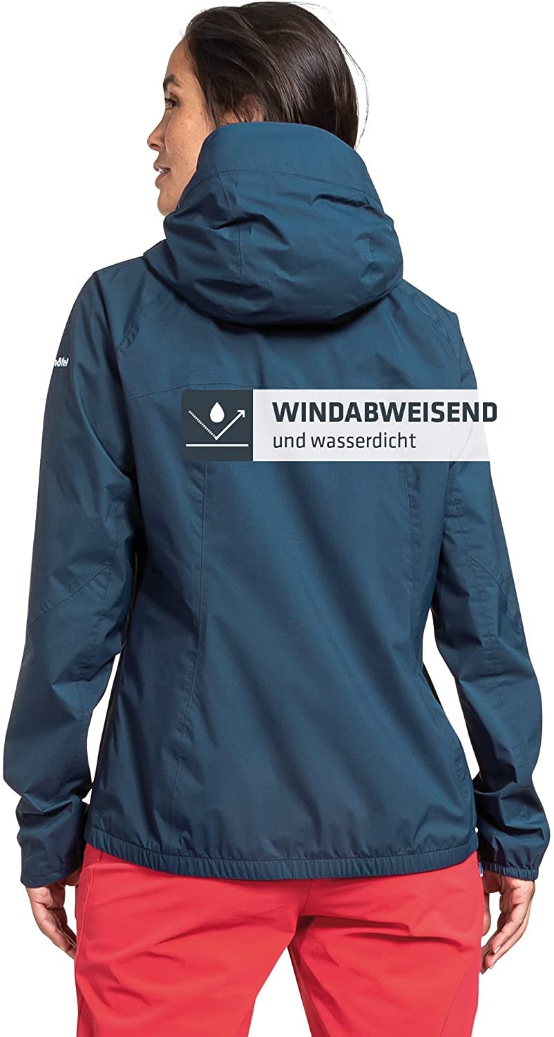 Schöffel Damen 2.5L Jacket Tegelberg L, wasserdichte, Winddichte Outdoorjacke, atmungsaktive Übergangsjacke mit geruchshemmender Innenseite