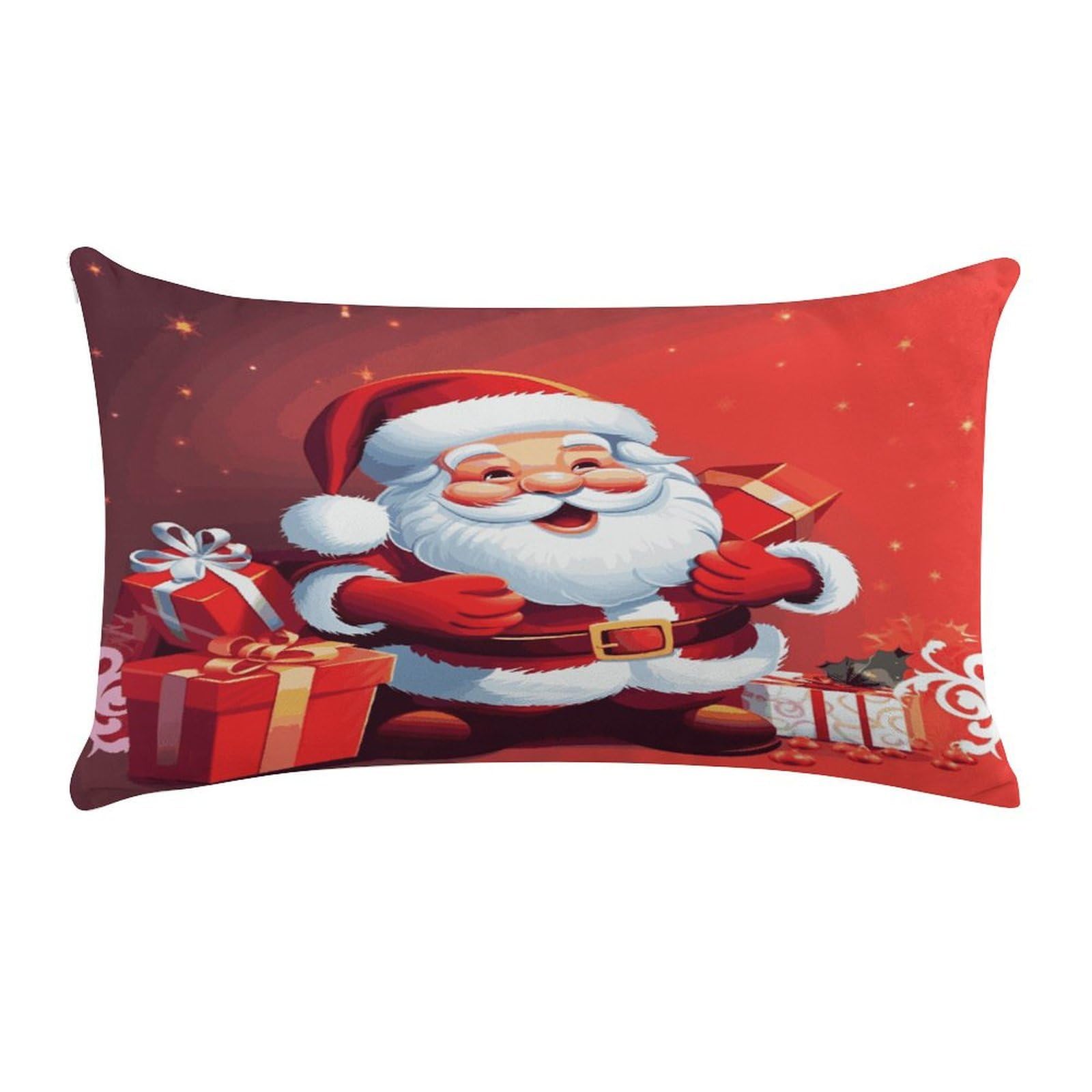 Wsoihfec Style Santa Claus Xmas Giftscushion Case Throw Pillow Cover